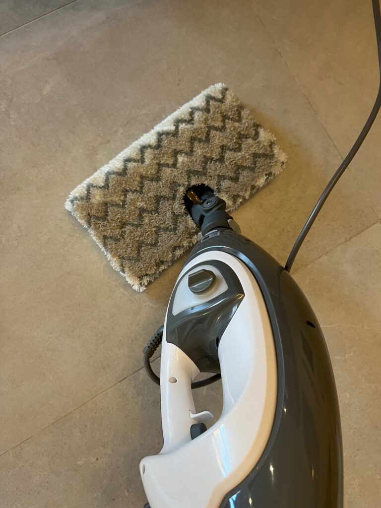 SHARK STEAM MOP IN USE